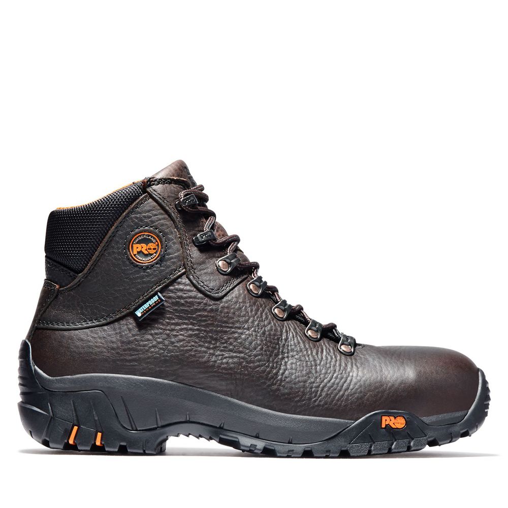 Botas de Trabajo Timberland Hombre Pro® Titan® Trekker Alloy Toe Marrones Oscuro - Chile WZD-934658